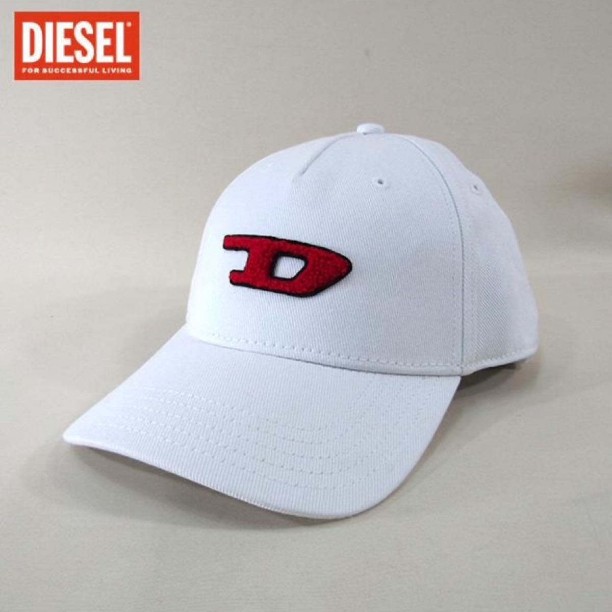 DIESEL ディーゼル ロゴ キャップ CAP ホワイト 白 帽子