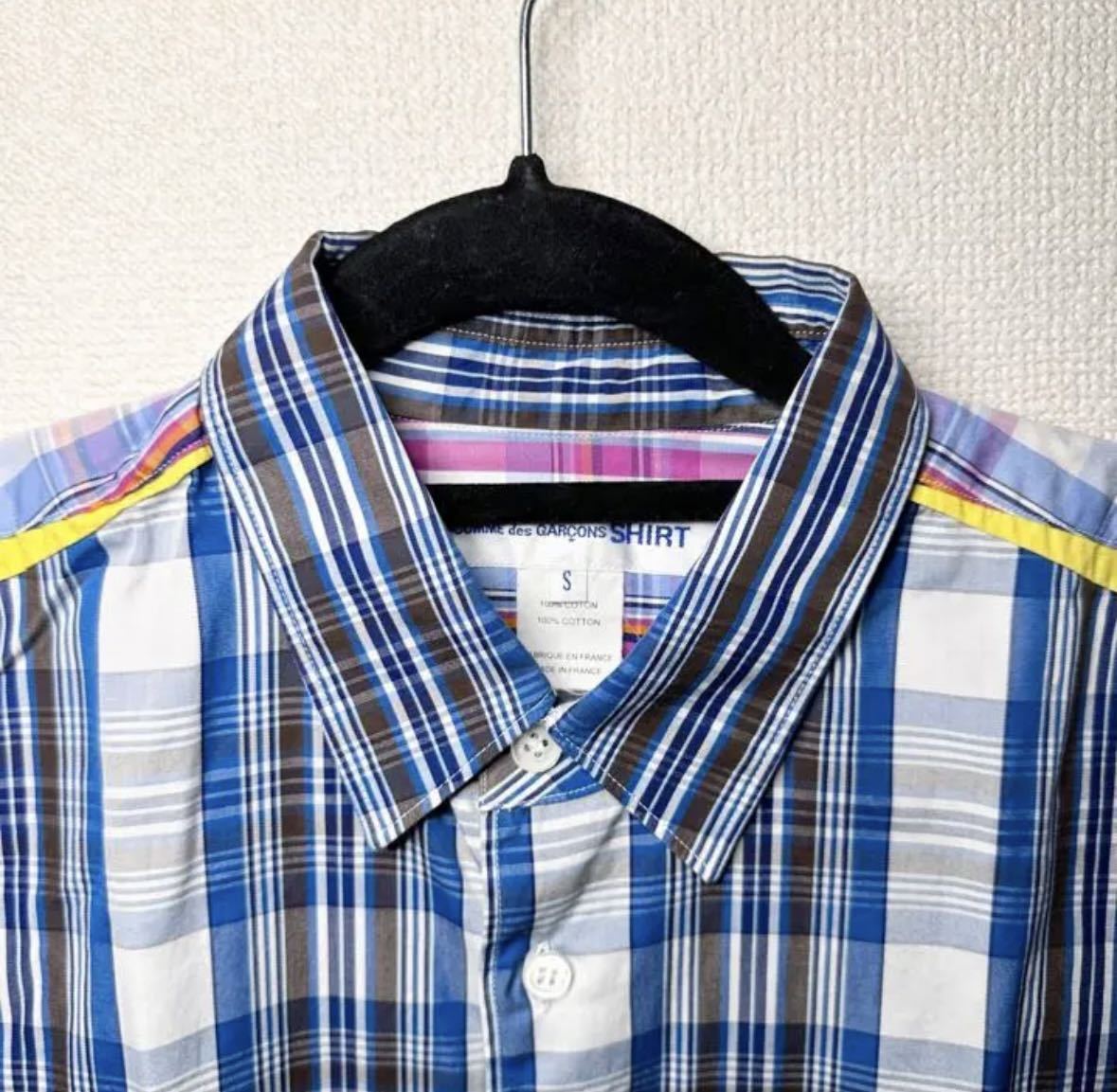 COMME des GARCONS SHIRT 13SS 半袖パッチワークシャツ_画像3
