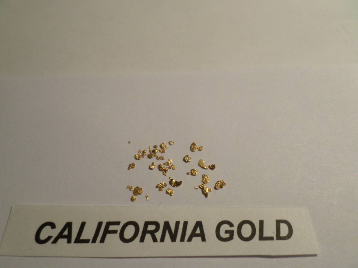 金ナゲットカリフォルニア鉱脈金塊ゴールド 砂金　0.253g
