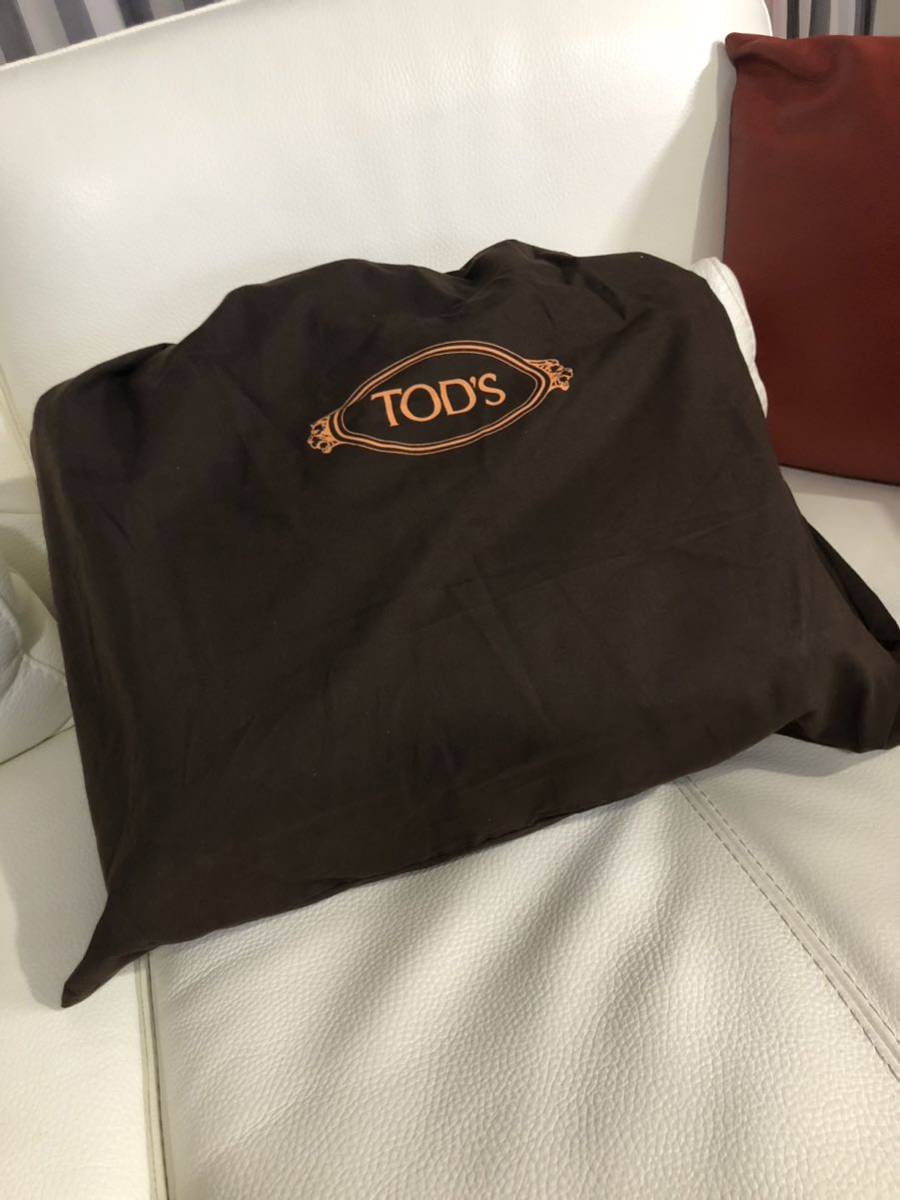 новый товар не использовался Tod's TOD\'s Boston большая сумка желтый бежевый 