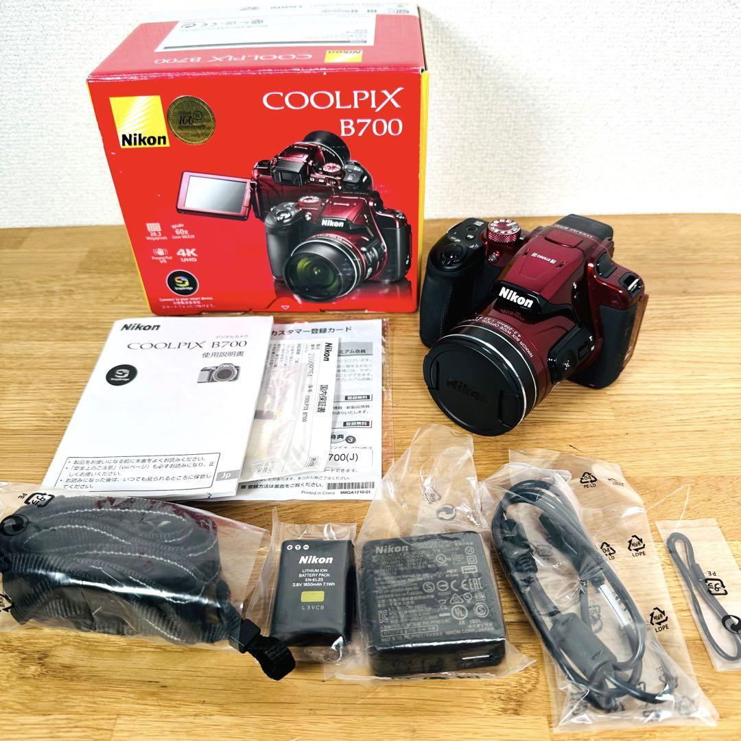 最も完璧な 人気シリーズ Nikon COOLPIX B700 RED 赤 レッド デジタルカメラ