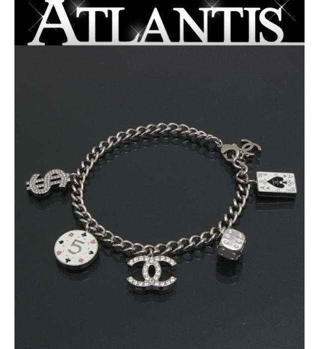 美品 シャネル CHANEL レア ココマーク カジノモチーフ ブレス