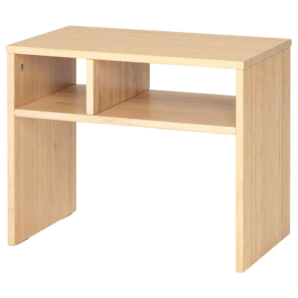IKEA イケア　ソールデン サイドテーブル　竹製　50x30cm ベッドサイドテーブル