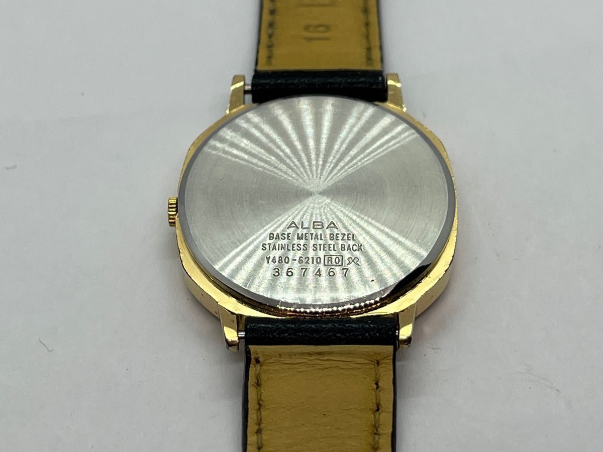 セイコー SEIKO アルバ ALBA  クオーツ腕時計 2針 Y480-6210