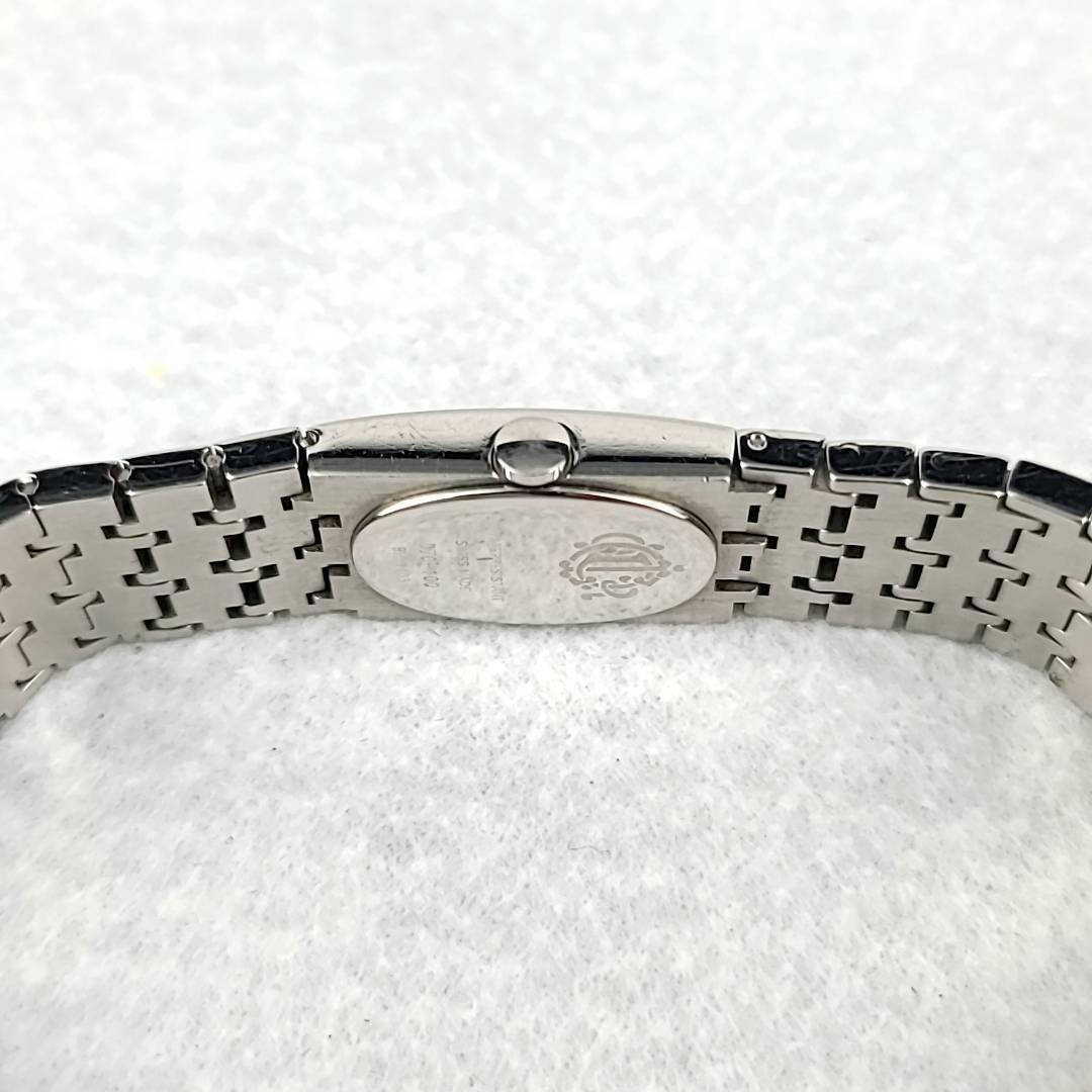 ☆【美品稼働品】Christian Dior クリスチャンディオール D70-100 SS ホワイト文字盤 クオーツ レディース腕時計_画像9