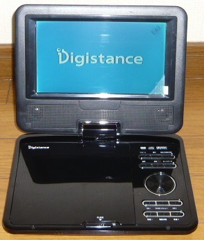 ゾックス Digistance 7インチ液晶ポータブルDVDプレーヤー＋1SEGTV DS-PP70EC307BK ☆USED☆の画像2