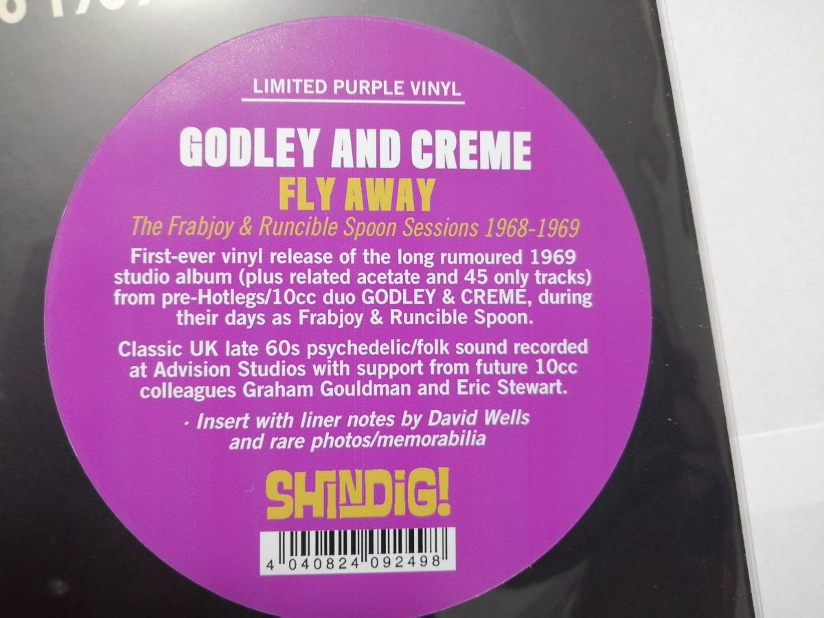 【全世界限定200枚カラーレコード】Godley & Creme / Fly Away - Frabjoy & Runcible Spoon Sessions 10cc フラブジョイ Gouldman ゴドレイ