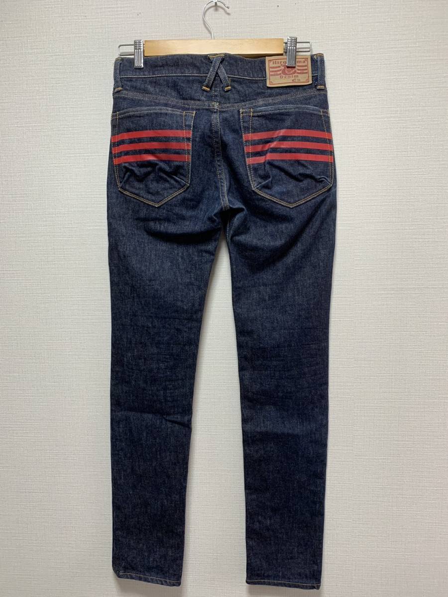 美品☆ [Hiroshima Denim by blackmeans] ストレッチスキニー インディゴデニムパンツ 29 日本製 ブラックミーンズ ヒロシマデニム_画像1