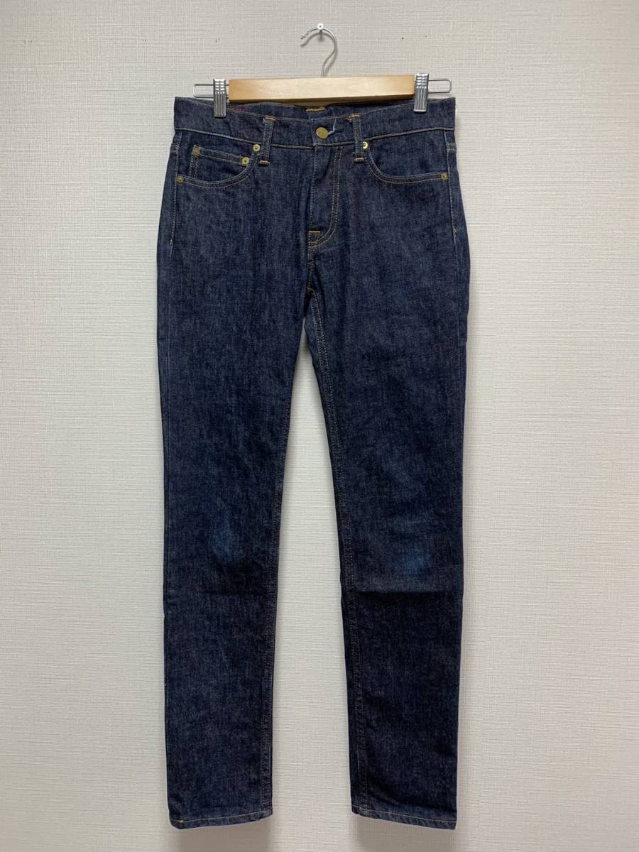 美品☆ [Hiroshima Denim by blackmeans] ストレッチスキニー インディゴデニムパンツ 29 日本製 ブラックミーンズ ヒロシマデニム_画像2