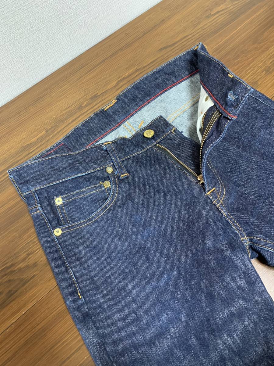 美品☆ [Hiroshima Denim by blackmeans] ストレッチスキニー インディゴデニムパンツ 29 日本製 ブラックミーンズ ヒロシマデニム_画像4