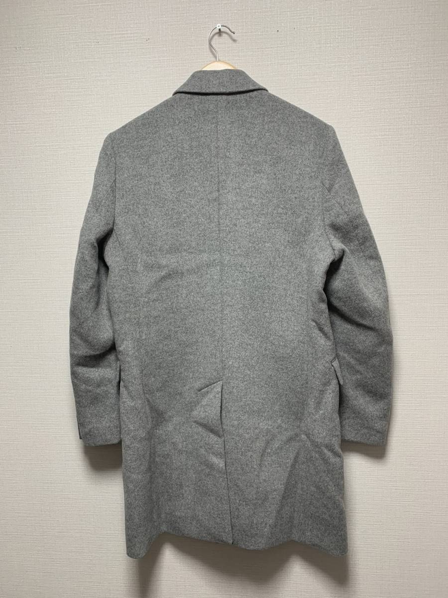  beautiful goods *[FACTOTUM] 18AW regular price 41,800 wool poly- Chesterfield coat 44 gray 118451007 made in Japan Factotum 