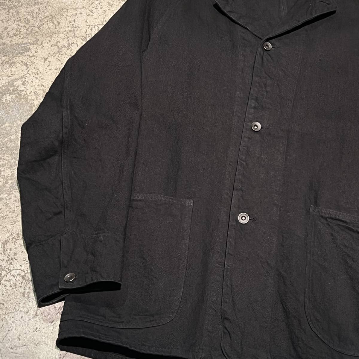 COMOLI コモリ デニムジャケット ブラック SIZE2.T01-01004 【表参道