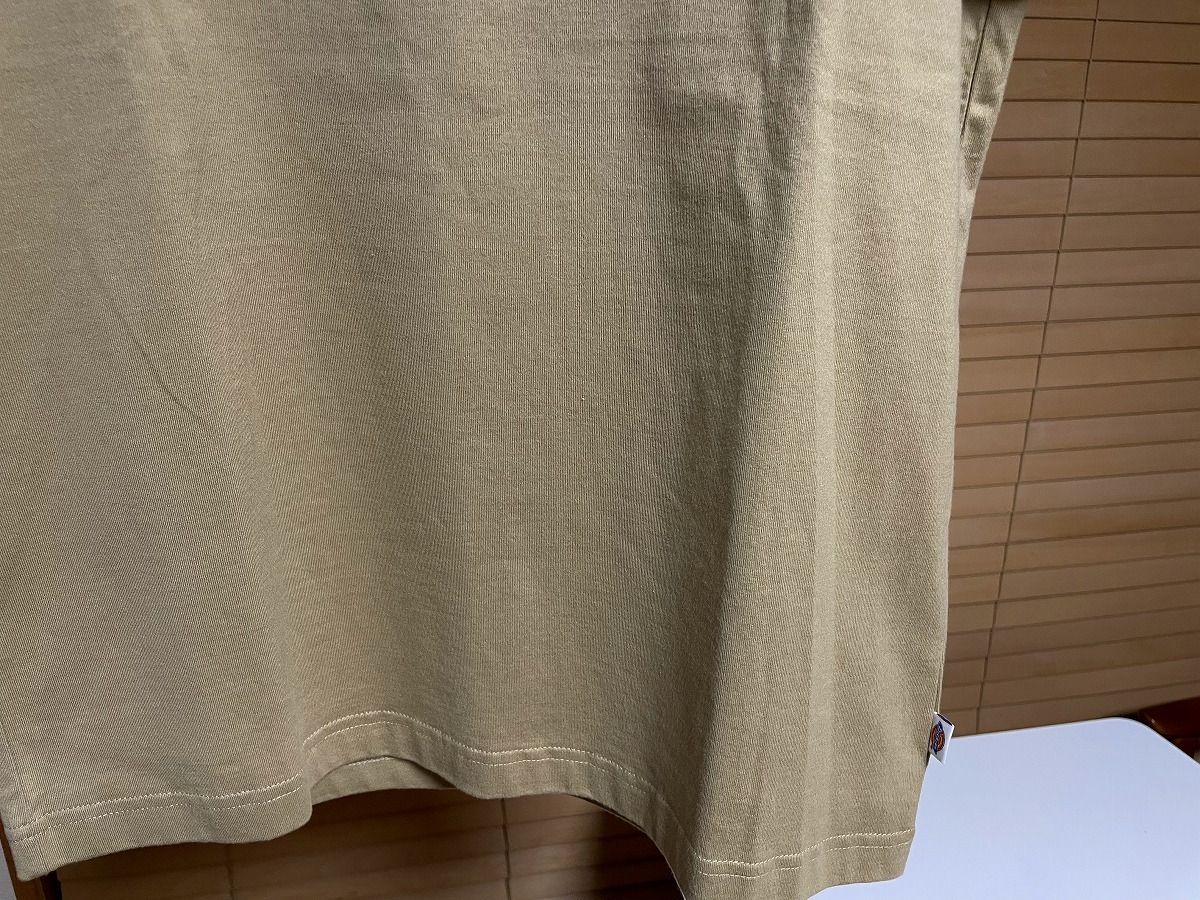 【激安1点のみ 新品 タグ付き 定価4,400円】国内正規品 Dickies ディッキーズ コットン100% ロゴ プリント 半袖 Tシャツ M ブラウン系 USEDの画像5