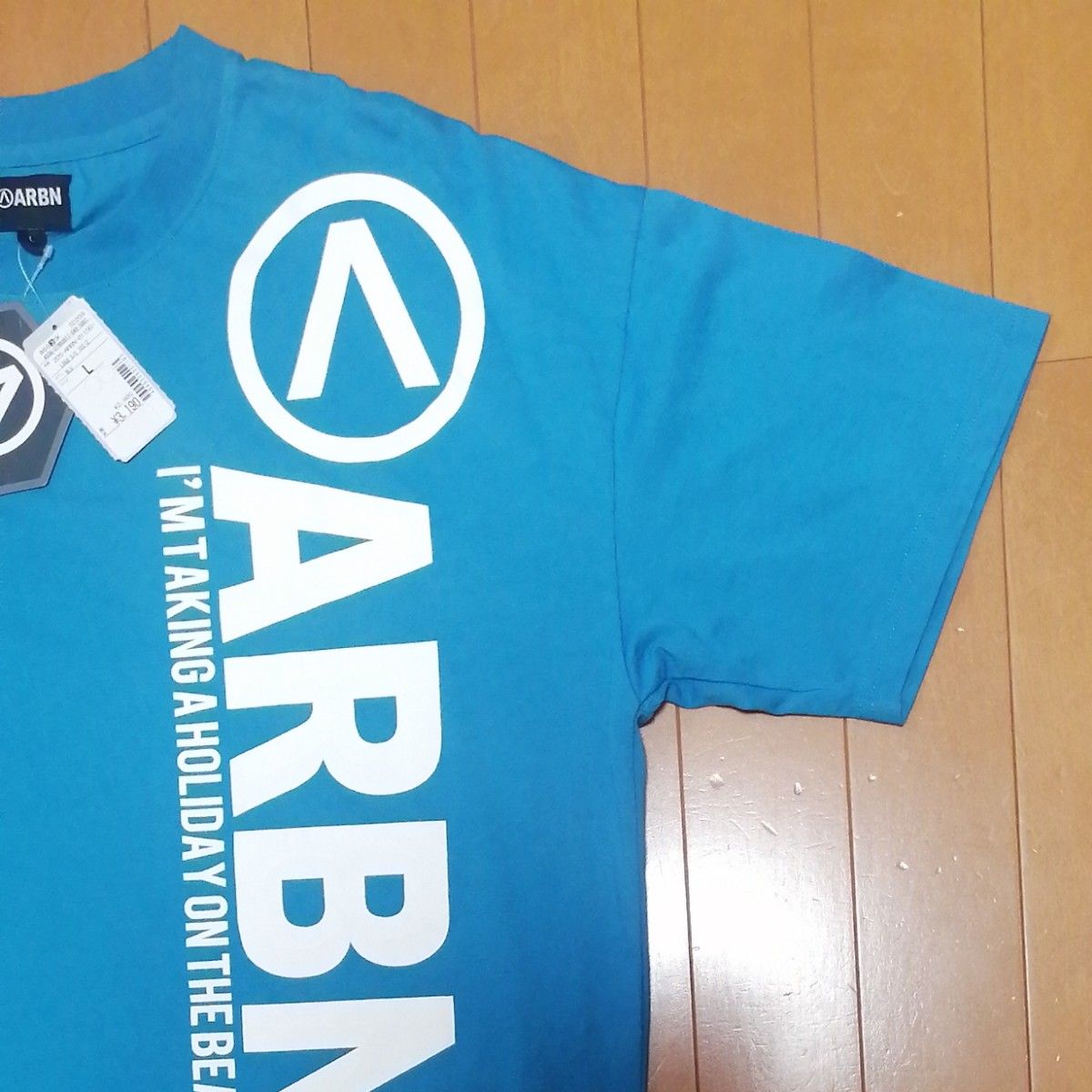 定価2,900円 タグ付 ARBN エアボーン Tシャツ メンズL(大きめ)  半袖 スノボー BORN TO AIR 
