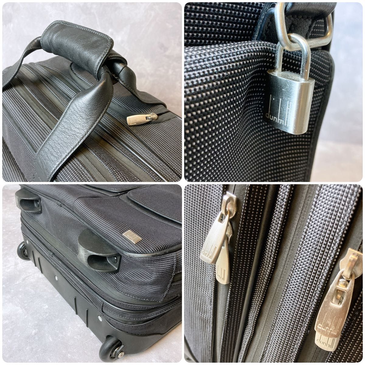 dunhill ダンヒル ビジネスキャリー ショルダー ブリーフケース 出張バッグ 旅行 機内持ち込みサイズ サラリーマン 出張