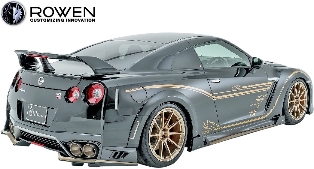 【M’s】日産 R35 GT-R 後期 (2016.07-) ROWEN トランクスポイラー Ver.2／／FRP 狼炎 ロエン ロウェン ローエン エアロ V2 1N003T00_画像5