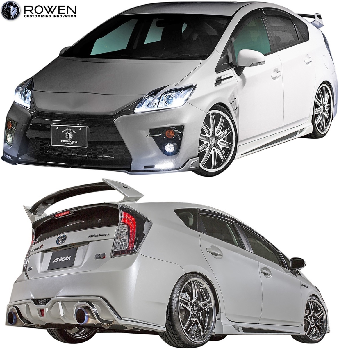 【M’s】TOYOTA 30 プリウス G's ZVW30 (2011.12-2015.11) ROWEN SPORT リヤアンダーディフューザー ／／ FRP ロエン ロウェン 1T007P00_画像6