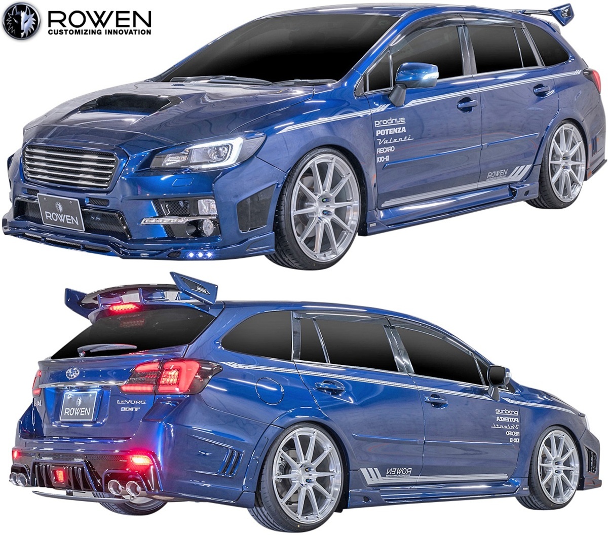 【M's】SUBARU レヴォーグ A-C型 VM4 VMG (2014.6-2017.7) ROWEN RR サイドステップ LR ／／ FRP ロエン ローウェン エアロパーツ 1S005J00_画像3