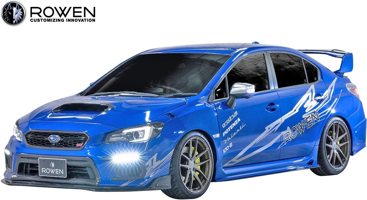 【M's】後期 WRX STI/S4 (2017.6-) ROWEN アイラインガーニッシュ 左右／／カーボン VAB VAG スバル エアロ ロエン ロウェン 1S006H10_※画像はWet Carbon+FRP製のサンプル。