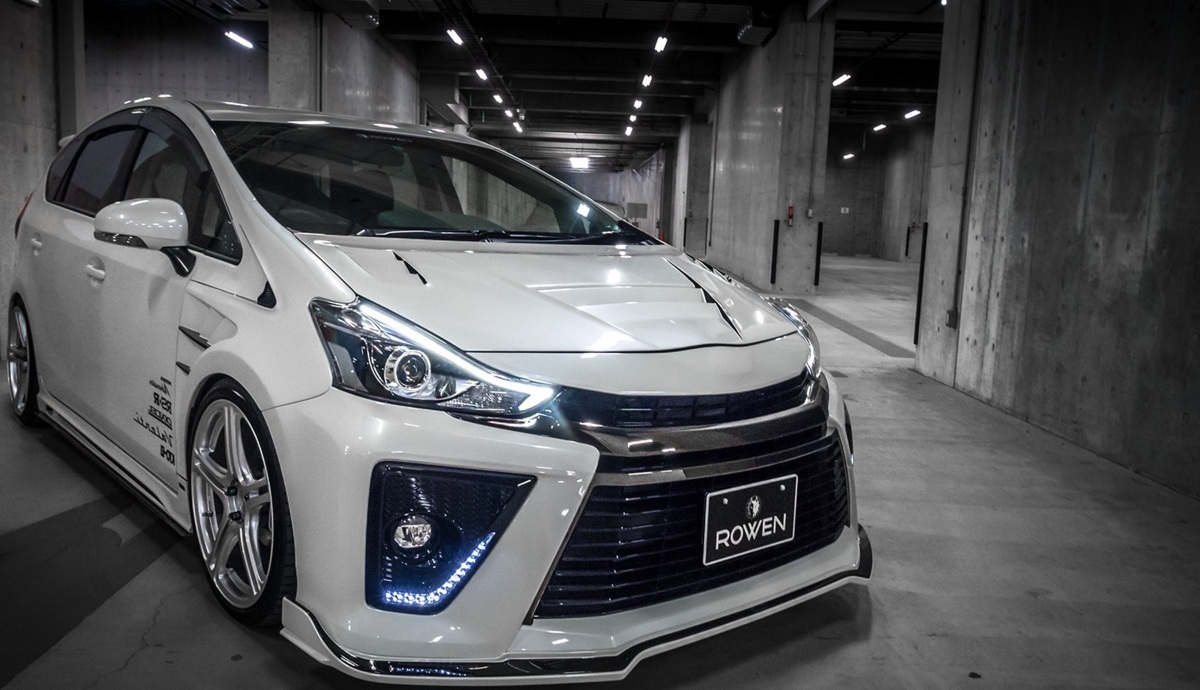 【M’s】TOYOTA 40 プリウスα G's (2015.02-) ROWEN SPORT マフラーアタッチメント ／／ FRP ロェン ロウェン エアロパーツ 外装 1T020P01_画像7