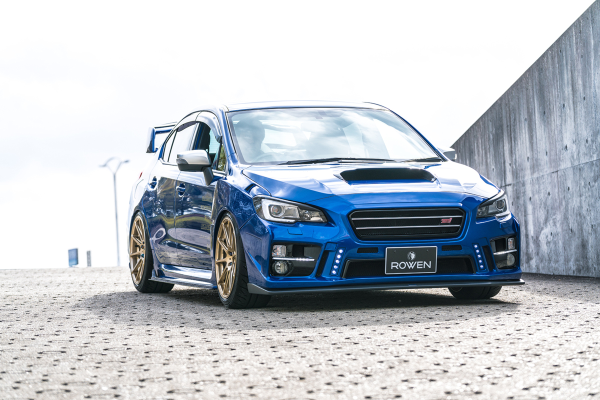 【M’s】WRX STI / S4 A-E型 前期・後期 ROWEN 専用 ロゴ入り サンシェード (専用収納ケース付) ロエン ロウェン 日除け 内装 1S006AP001_画像7