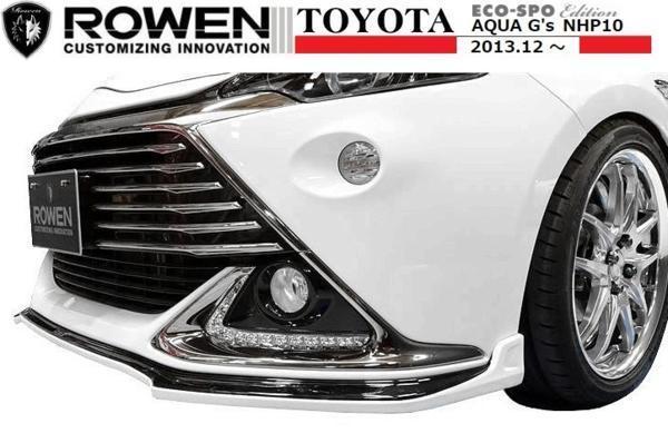 【M's】 TOYOTA アクア G's フロントスポイラー （2013年12月～2017年6月）ROWEN NHP10 トヨタ AQUA 1T014A00 ロエン_画像4