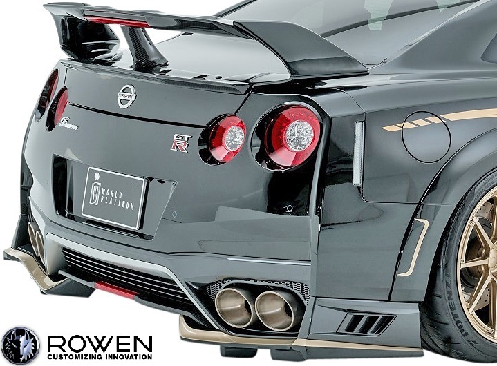 【M’s】日産 R35 GT-R 後期 (2016.07-) ROWEN トランクスポイラー Ver.2／／FRP 狼炎 ロエン ロウェン ローエン エアロ V2 1N003T00_画像1