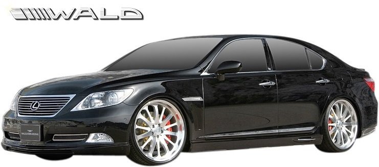 【M’s】レクサス 40系 LS 前期 LS460 LS600h (H18.9-H21.9) WALD EXECUTIVE LINE V1 サイドステップ (ショート用) ヴァルド バルド エアロ_画像6