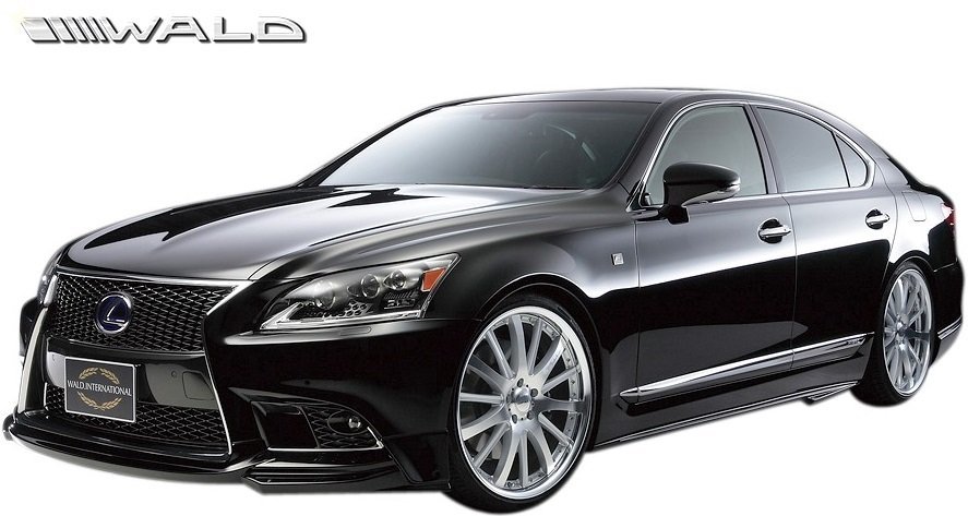 【M’s】 LEXUS 40系 LS 後期 LS460 LS600h (H24.10-H29.10) WALD EXECUTIVE LINE カーボンピラーパネル ヴァルド バルド エアロ パーツ_画像10