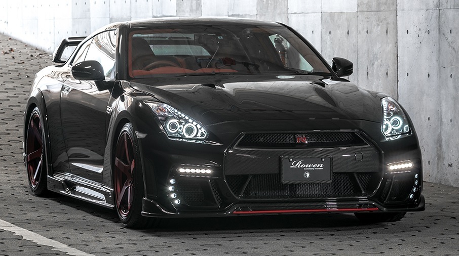 【M’s】日産 R35 GT-R 中期 (2010.12-2016.06) ROWEN リアアンダースポイラー／／FRP製 ロエン ロウェン エアロ カスタム 1N003P00_画像8