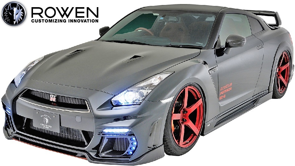 【M’s】日産 R35 GT-R 中期 (2010.12-2016.06) ROWEN リアフェンダーアーチエクステンション／FRP ロエン エアロ カスタム 1N003F00_画像5