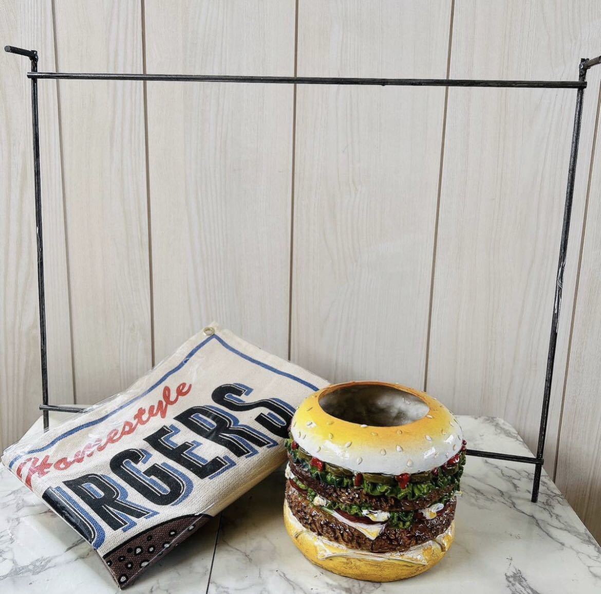 アメリカンダイナー ハンバーガー ディスプレイ サインボード&マルチホルダー メニュー立て #店舗什器 #インテリア装飾 #ハンバーガー _画像10