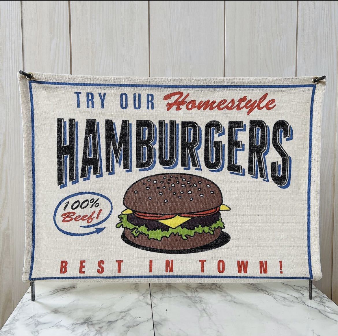 アメリカンダイナー ハンバーガー ディスプレイ サインボード&マルチホルダー メニュー立て #店舗什器 #インテリア装飾 #ハンバーガー _画像6