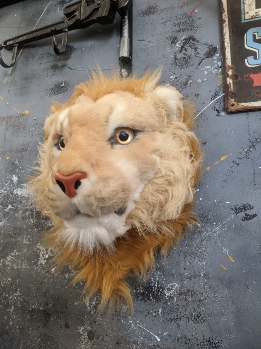 ライオン 顔 剥製みたいな ぬいぐるみ ライオンマスク 獅子 顔 ライオン 顔 剥製みたいな ぬいぐるみ ライオンマスク 獅子 顔