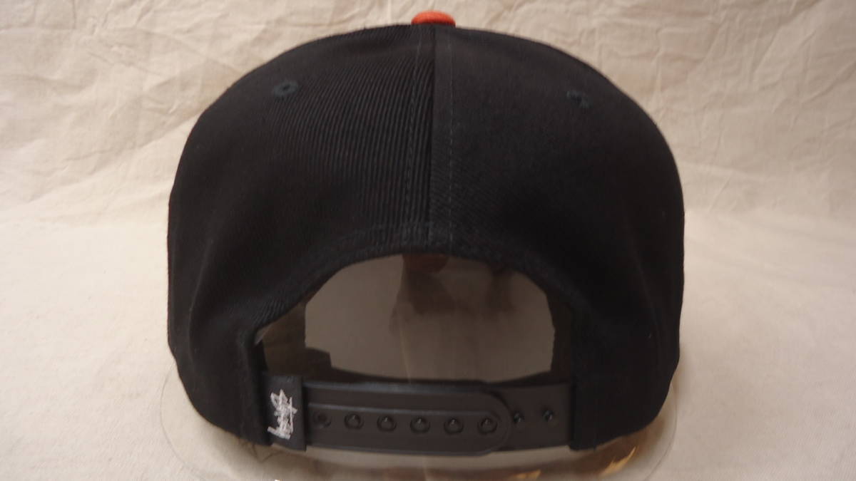Stussy TWILL STOCK 8 BALL CAP 黒/オレンジ OSFA %off ステューシー