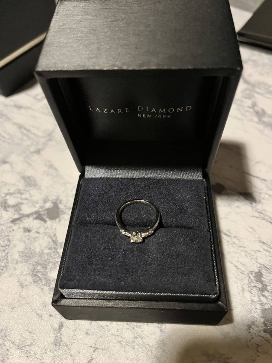 新品同様 LAZARE DIAMOND ラザールダイヤモンド ダイヤモンドリング ドリルトン 婚約指輪 エンゲージリング 3