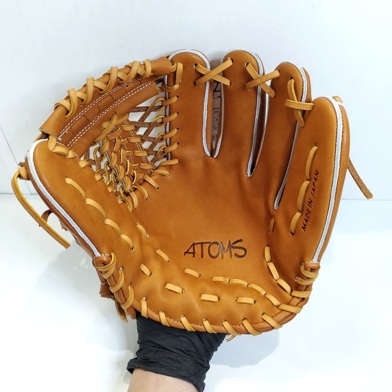 アトムズ 日本製 プロフェッショナルライン 高校野球対応 ATOMS 25 一般用大人サイズ 内野用 硬式グローブ_画像2