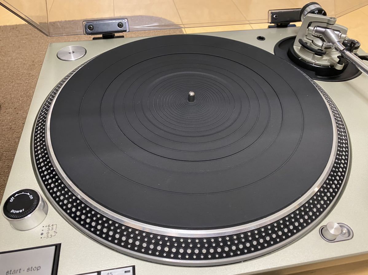 Technics SL-1200 MK5 説明書&純正カバー&ヒンジ蝶番付 通電確認