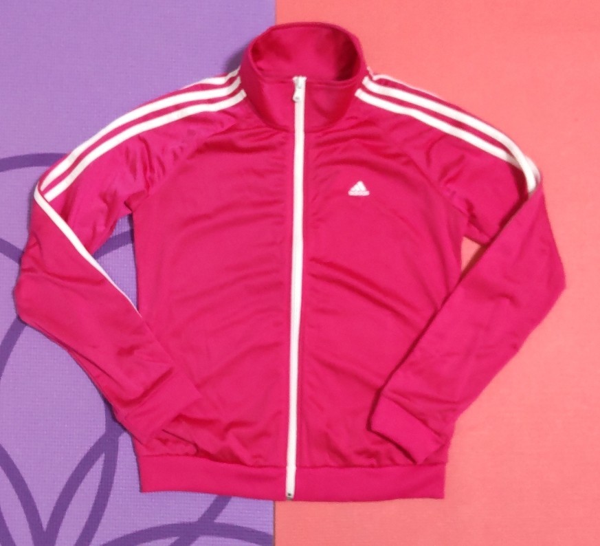 adidas トラックジャケット ピンク レディースLサイズ ジャージ adidas トラックジャケット ピンク レディースLサイズ ジャージ