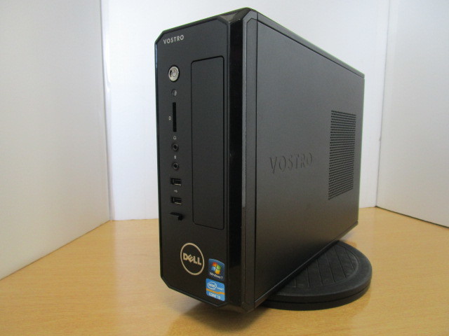 ★送料無料/①DELL VOSTRO 270s/OS:Windows10 Pro 64bit/CPU Core i3 3220 3.30GHz/メモリ4GB/HDD500GB/ソフト(LibreOffice7.5、他)付き_VOSTRO 270sの前面と右側側面の画像