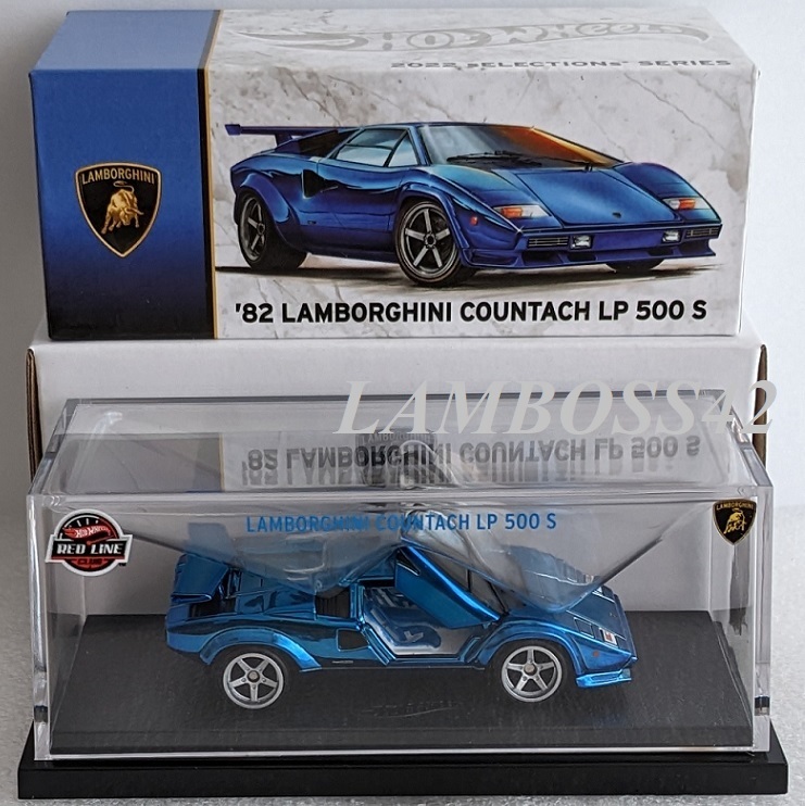 2022 RLC ホットウィール '82 Lamborghini Countach LP500 S ランボルギーニ カウンタック Hot Wheels 海外 レッド ライン クラブ blue