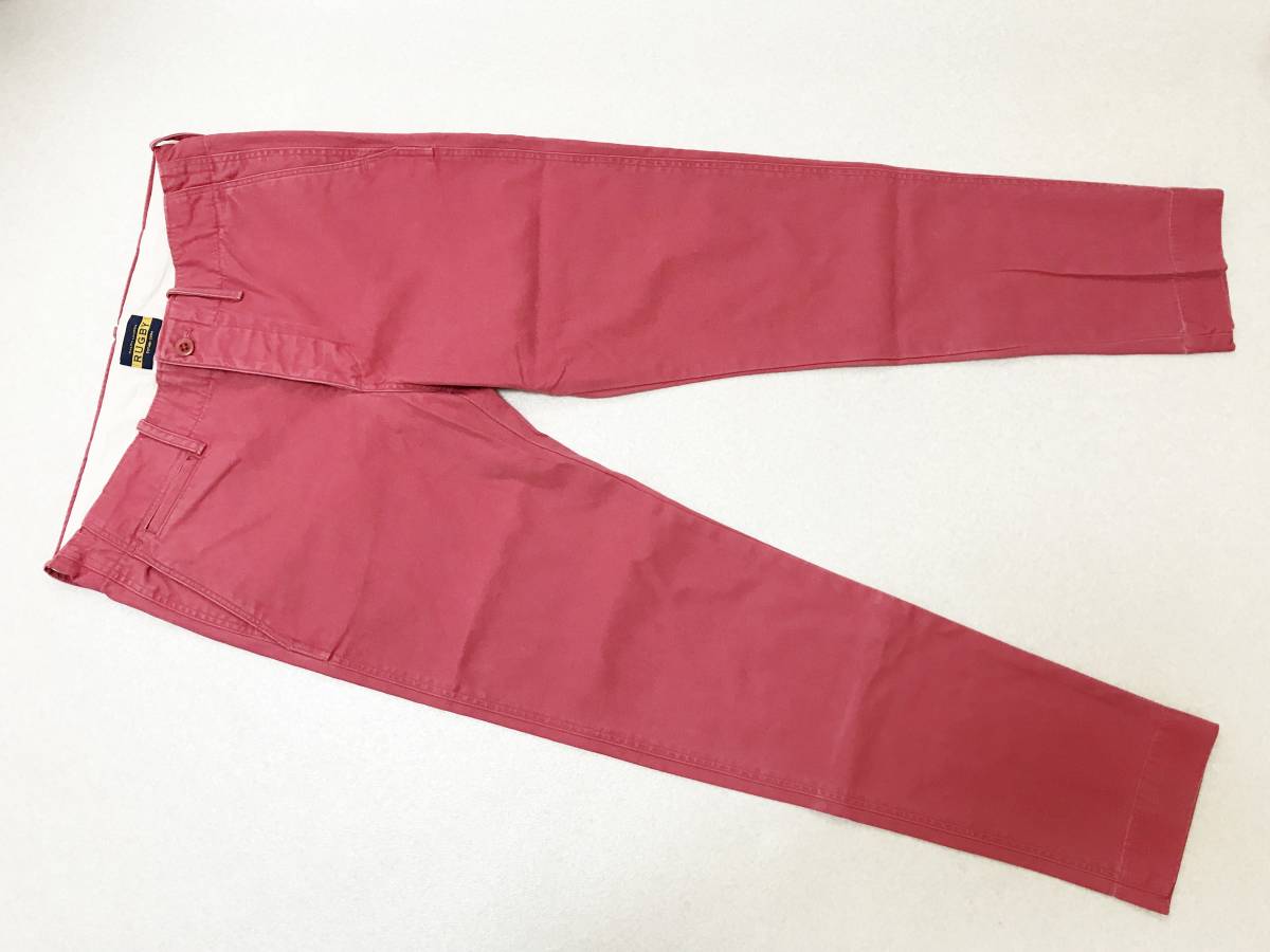  Ralph Lauren [RUGBY] cotton pants * button fly * color fading feeling trousers size :4(/W69*H92)