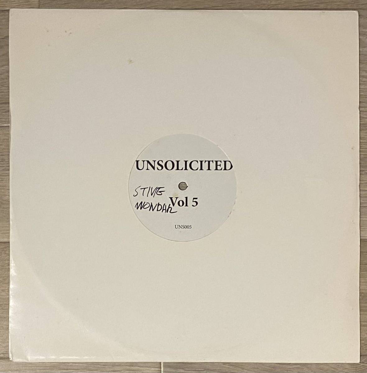 即決！レア・ハウスミックス！ Stevie Wonder - Unsolicited Vol. 5 / UNS 005_画像1