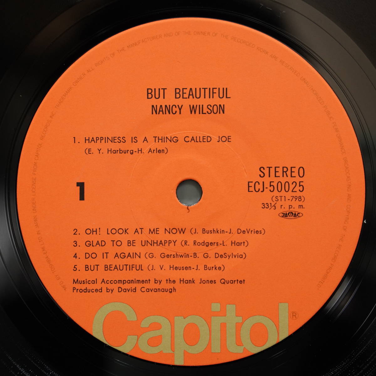 LP　国内盤　Nancy Wilson/But Beautiful/Capitol Records ECJ-50025_画像6