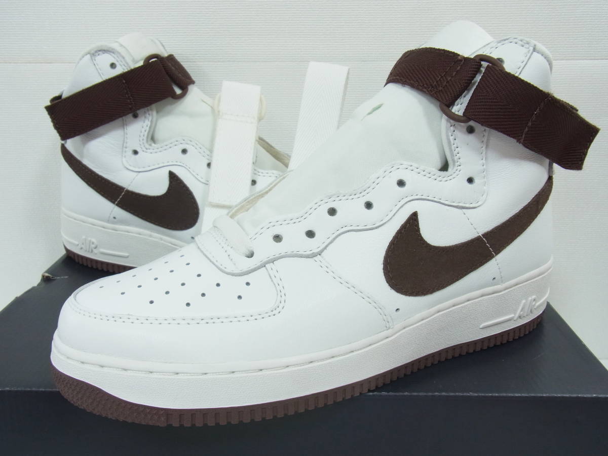 新品箱付 2015 NIKE AIR FORCE 1 HI RETRO QS SUMMIT WHITE CHOCOLATE ナイキ エア フォース ホワイト チョコレート 27cm US9 743546-102