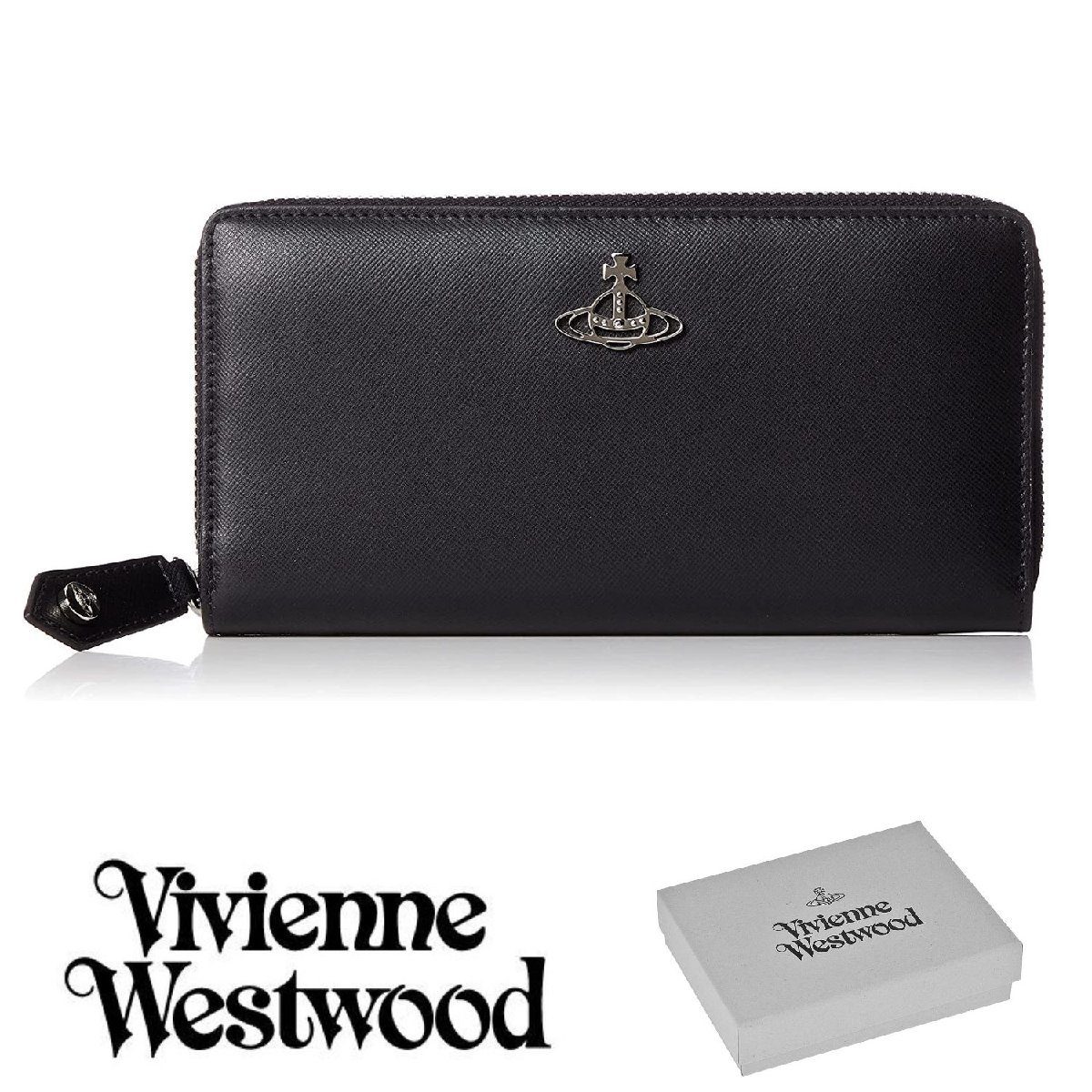 新品 Vivienne Westwood ヴィヴィアンウエストウッド DEBBIE ケント ラウンドファスナー 財布 長財布 51050022 N402