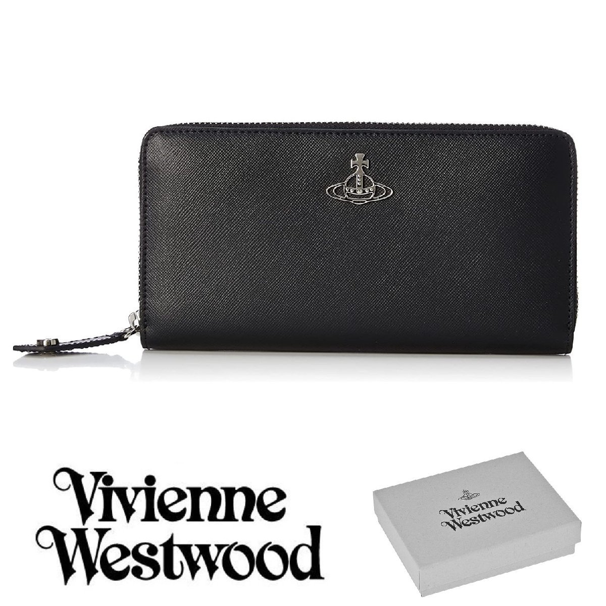 新品 Vivienne Westwood ヴィヴィアンウエストウッド KENT ケント ラウンドファスナー 財布 長財布 51050052 N401