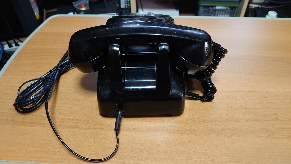  Japan electro- confidence telephone corporation dial black telephone 600-A2