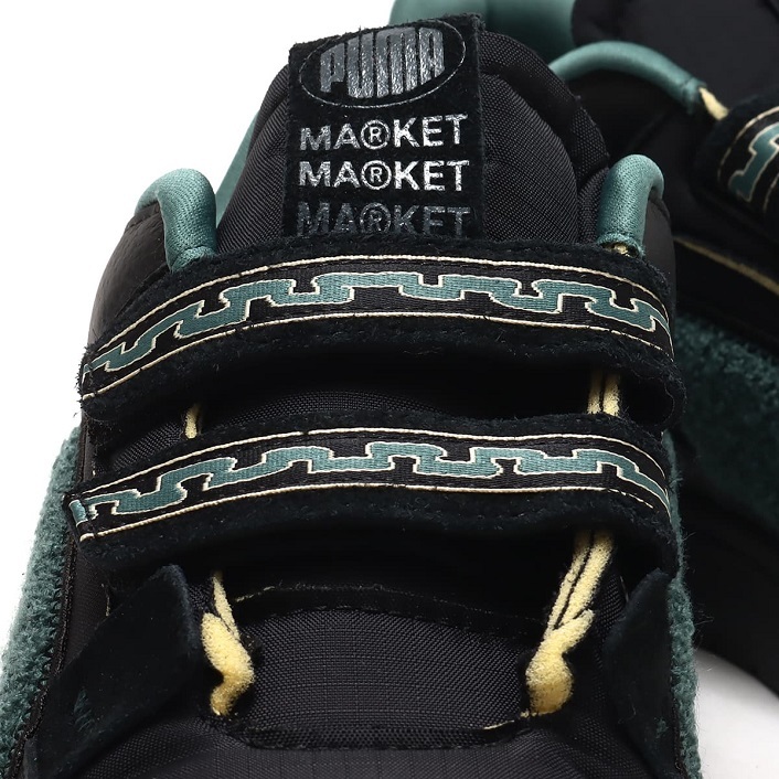 Puma рынок сотрудничество slip Stream 22.5cm обычная цена 16500 иен черный чёрный Slipstream MARKET липучка спортивные туфли 