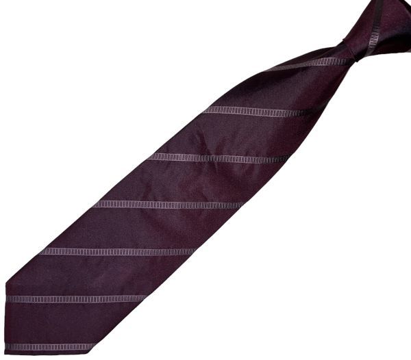 HUGO BOSS necktie stripe pattern USED Hugo Boss used t248